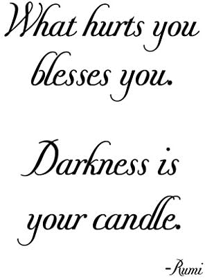 Typography Quotes Rumi " What Hurts YouÉ" Motivational Poster Print in SIzes-A0