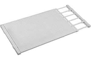 JONASHER Ausziehbares Schrankregal Spannstange Verstellbarer Kleiderbügel DIY Schrank Aufbewahrung Halter Kleiderschrank Organizer Trennwände Schuhregal 41 cm Breite für Badezimmer Bücherregal - Weiß