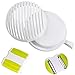 Produktbild Large Salad Cutter Schale Schüssel 60 zweite Einfache Speed Salat Maker Cutter Küche Zwiebel Obst Allesschneider Gemüseschneider-Salat Zerteilen Schüssel Maschine weiß