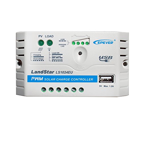 EPSOLAR ls1024eu 10 A 12 V 24 V epever PWM LandStar Solar cargador controlador 5 VDC 1,2 A Salida USB