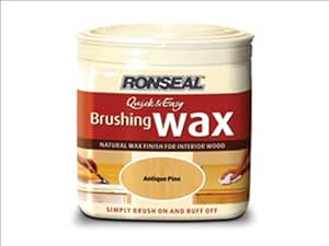 Ronseal QEBWMO750 750ml Medium Quick and Easy Brush Wax Oak (Old