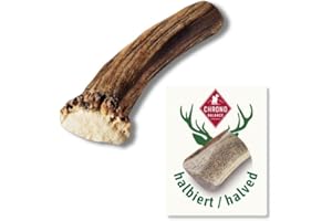 ChronoBalance® M – poroże jelenia dla psów – 1 zestaw zabawek do żucia, 100% naturalna kość do żucia, zabawka dla psów do pielęgnacji zębów, zrównoważone artykuły do żucia bez chemii