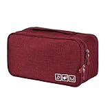 Multifunctional & Tidy: Perfectly organize all of your underwear, panties, bras, cosmetics, accessories, etc. To keep your items tidy and clean during your trip.