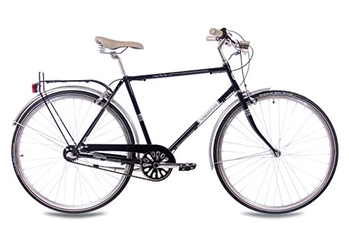 28″ Zoll NOSTALGIE CITYRAD CITY BIKE HERRENRAD CHRISSON VINTAGE CITY GENT N3 mit 3 Gang SHIMANO NEXUS schwarz 2017 - 2