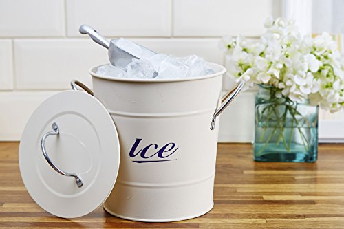 Andrew James Eiskübel/ Eiswürfelbehälter/ Eiseimer In Klassische Creme Mit Scoop, Retro Stil, 3 Liter Kapazität - 6
