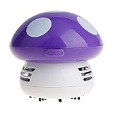 Color: Morado VANKER Mini seta aspiradora vacío balayeuses de limpieza de mesa (morado)