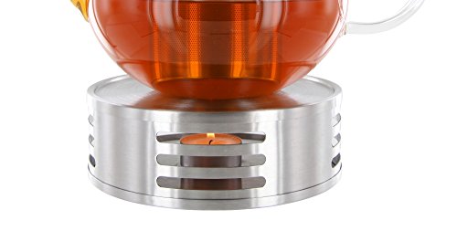 Business-Coffee Schlichtes Stövchen Ambiente aus Edelstahl - 3