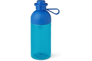 Room Copenhagen Lego, Trasparente per Acqua/Bottiglia per idratazione, 500 ml, riempibile con Ghiaccio, Blu, Polipropilene, 0 cm