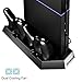 Produktbild Jelly Comb PS4 Vertical Stand-Controller-Ladegerät mit Lüfter / PS4 Kühler-Zubehör / PS4-Ladestation mit Dual Charger Vertikal Kühler Lüfter Ständer Ladegerät Ladestation / Dual Shock Controller und Halterung für Sony Playstation 4