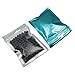 Produktbild 150 Stück Matt Klar Plastik Front Blau Aluminum Mylar Folie Ziplock Storage Pouch Heißsiegel Bgas Lebensmittelgeschäft Jewelry Verpackung Taschen mit Hänge Hoch Self Reißverschluss Beutel 3.9x7