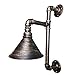 Produktbild QWE Industrielle Steampunk Wandleuchte, Vintage Indoor Wandleuchte Metallic Pipe Wandleuchte E27 Für Bar Restaurant Coffee Shop Und Heimgebrauch (Glühbirne Nicht Enthalten),Kupfer,A