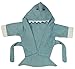 Produktbild BOMIO | Baby Bademantel Hai | Baby Kapuzen-Bademantel aus 100% hautfreundlichem Frottee | waschmaschinenfest und trocknergeeignet | bis 100cm Körpergröße | Blau