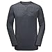 Produktbild JACK WOLFSKIN Herren Langarm-Shirt WINTER TRAVEL HENLEY MEN, ebony, M, 1805941-6230003