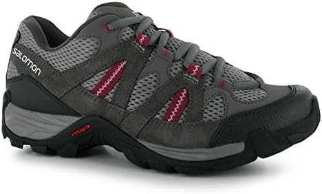 Salomon Womens Aztek Vent Ladies Walking Shoes Hiking Trekking Footwear Pewter/Autobahn UK 5(38)