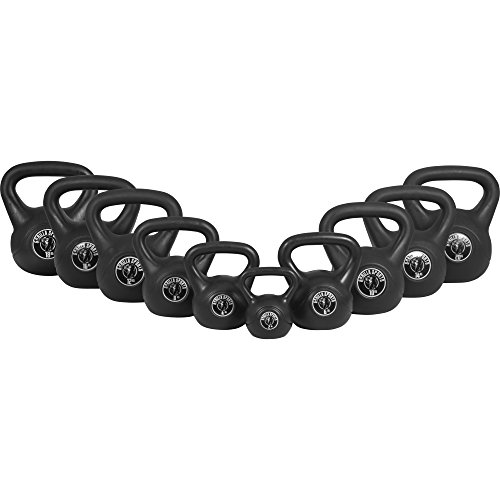 Gorilla Sports Kettlebell Cement 2-20 KG – Gorilla Sports Kunststoff Kugelhantel Schwunghantel Gewichte - 3