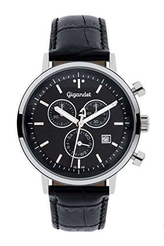 Gigandet Classico Herren Armbanduhr Chronograph Analog Quarz Schwarz G6-004 Gigandet Classico Herren Armbanduhr Chronograph Analog Quarz Schwarz G6-004