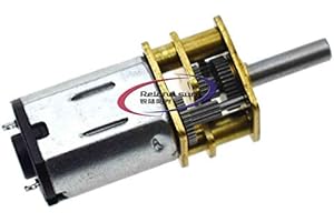 RELAND SUN Mini DC N20 3 V 6 V12 V 15 RPM 30 RPM 50 RPM 60 RPM 100 RPM 200 RPM 300 RPM 500 RPM 1000 RPM Micro vitesse de réduction de vitesse avec boîte de vitesse en métal (6 V 60 tr/min).
