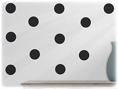 wandfabrik - Wandtattoo/Wandaufkleber 15 Polka Dots/Punkte in Schwarz wandfabrik - Wandtattoo/Wandaufkleber 15 Polka Dots/Punkte in Schwarz