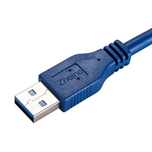Zheino 0.5M Verlängerungs Kabel USB 3.0 AM To AF USB 3.0 Extension Mann zu Frau Kabel Super Speed Adapter Kabel A Stecker A Stecker auf A Buchse und Übertragungsraten bis zu 5Gbit/s - 2
