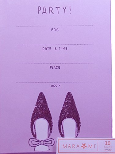 Preisvergleich Produktbild Purple Party Invitation ~ 10 Count by Mara-Mi