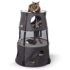 K&H PET PRODUCTS Kitty Tower Classy Gray 22 X 30 Inches
