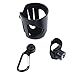 IntiPal Baby Stroller Buggy Pram Pushchair Drink Bottle Cup Holder with Carabiner Clip Hanger