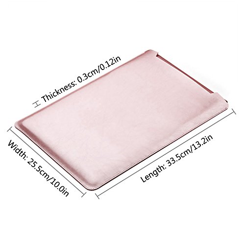 MacBook Air 13 Zoll Laptop Hülle, ZXK CO Luxus Mikrofaser Leder Laptop Tasche Wasserresistente Laptop Hülsen Beutel Abdeckung für MacBook Air &Macbook Pro 13.3 Zoll Ultra Dünn Case Cover mit Mauspad - 3