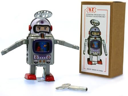 Aerial Robot, wind up tin toy collectable