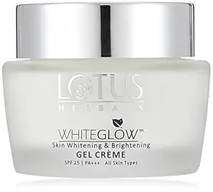 Lotus Herbals Whiteglow Skin Whitening And Brightening Gel Cream | SPF 25 | 60g