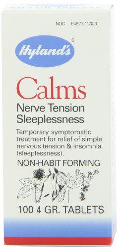 Hyland's, Calms, Nerve Tension Sleeplessness, 100 4 GR. Tablets