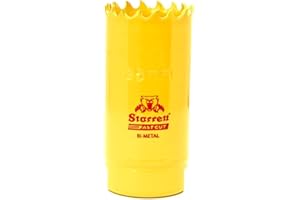 Starrett HSS Bi-Metal Fast Cut Hole Saw - 25mm - For Metal, Wood, Plastics