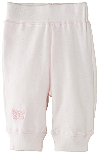 Pumpkin Patch Baby Girls 0-24M Pointelle Trouser, Pink (Sweet Pea), 6-12 Months