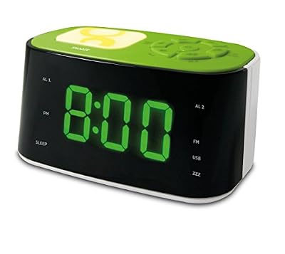 Metronic Gulli Radio-réveil USB Vert
