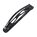 SODIAL(R) 5 Pairs Ladies Black Simple Metal Bendy Snap Hair Clips Barrettes Hairpins