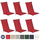 auflage nzz BEQUEME 6er SET AUFLAGEN: Mit der hochwertigen Gartenstuhl-Auflagen von Beautissu verwandeln Sie jeden Stuhl im Handumdrehen in eine bequeme Sitzgelegenheit und machen Ihre Gartenmöbel ganz sicher zu Ihrem neuen Lieblingsplatz. (Stuhl ist nicht mit im Lieferumfang enthalten)