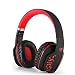 Produktbild Bluetooth Kopfhörer über Ohren, Beexcellent Faltbar kabellos HiFi Stereo Bluetooth 4.1 Kopfhörer zur Verringerung des Geräusches mit LED-Effekt (Rot)