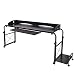 Produktbild soges Höhenverstellbar Computertisch Laptoptisch Betttisch mit Rollen, 120x45 cm PC Tisch Laptop Notebookständer für Bett, Schwarz 203#2-BK