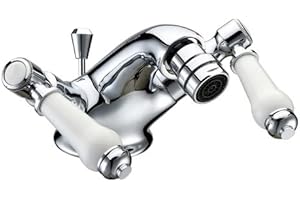 WENTWORTH BATHROOMS Otra Chrome Bidet Mono Mixer & Slotted Pop-up Waste