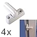 Produktbild 4x Fensterschloss Tuerschloss Fenstersicherung PVC Extra Sicherheit