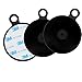 Price comparison product image APPS2Car Adhesive Dashboard Mount Disc for Tom Tom Garmin Suction Cup GPS Mount Sat Nav Holder Dash Cam Phone Holder Stick On Universal Dash Mounting Pad w/3M Adhesive in 70mm Diametre 3 Pack