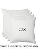 JDX Micro Fibre Silknise Cushion Filler (40X40cms, White) - Set of 5