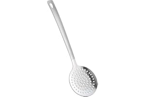 Metaltex Dana Serie - Cuchara de espuma (32 cm, acero inoxidable, robusta), color plateado