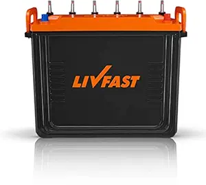 Livfast 120 AH/12V Short Tubular Inverter/UPS Battery with 39 Months Warranty