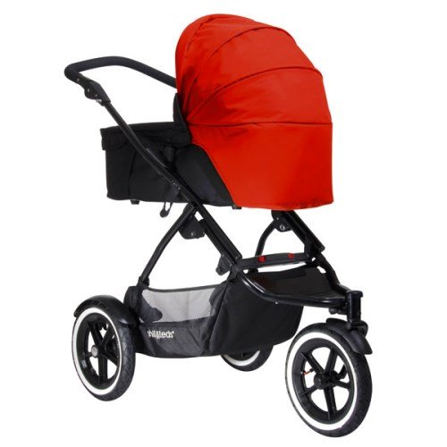 Phil & Teds Snug Carrycot SUN HOOD in Cherry Red