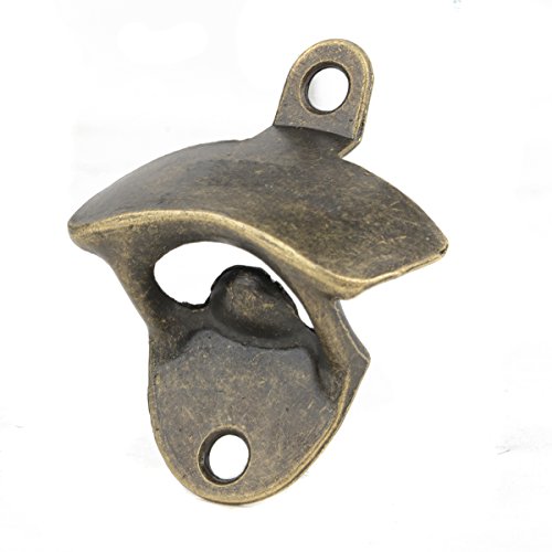 iDealhere Klassisch Wand FlaschenöffnerWein Flasche Kappe Metall (Bronze) - 5