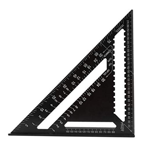 STRIR 12 Pulgadas Escuadra de Aleación de Aluminio Escuadra de Tríangulo para Carpintería