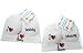 Baby Unisex Girl Boy I Love Mummy OR Daddy Design Piece Hat & Booties Gift Set 0-3 Months White (I love Daddy)
