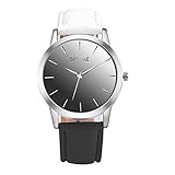 etbotu oktime Liebhaber Armbanduhr Präzise Passende Farbe Quarz Uhren Armbanduhr Black+ white