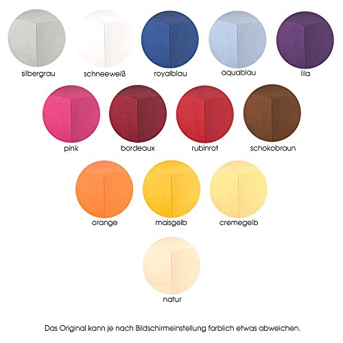 Baby-Spannbettlaken Jersey Baumwolle | viele Farben einzeln oder im Set | Spannbetttuch für Kindermatratzen | 60 x 120 bis 70 x 140 cm CelinaTex 0002763 Lucina Minis orange - 4