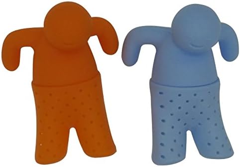 Kitchen Mr. And Ms. Tea Infuser - Super Cute Silicone Loose Leaf Herbal Tea Strainer For Large Mug Cup - Easy To Make Tea (Set of 2 )